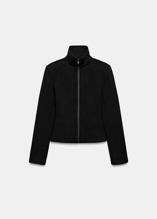 Куртка жіноча чорна з блискавкою zara new
