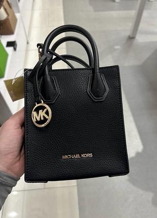 Крос-боді жіноча michael kors mercer extra-small чорна