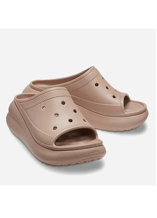 Шльопанці жіночі crocs бежеві, розмір 11
