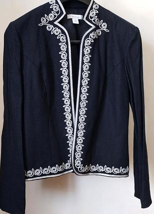 Женский красивый жакет с вышивкой dressbarn