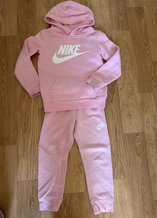 Спортивний костюм для дівчинки nike рожевий теплий
