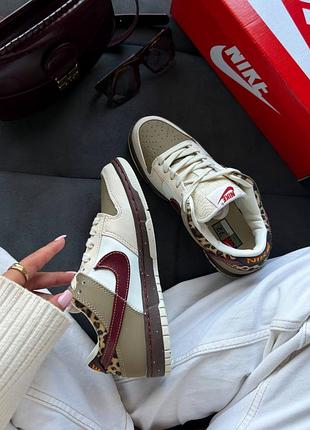 Dunk low "khaki leopard " 10