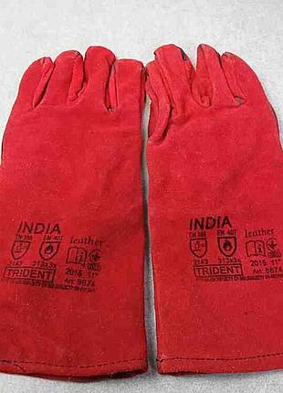 Б/у рукавички trident india 8674 краги для зварювання 4