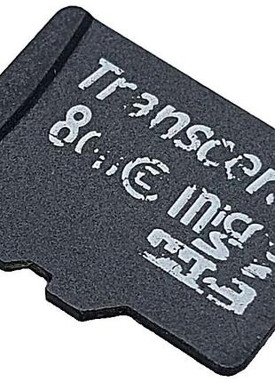 Карта флэш памяти б/у microsdhc 8gb transcend (class 4)