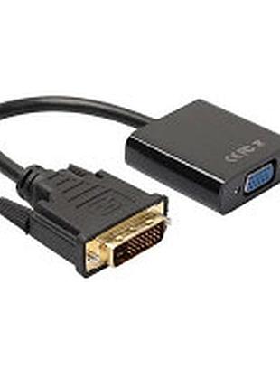 Адаптер dvi (m) - vga (m) 0.18m black