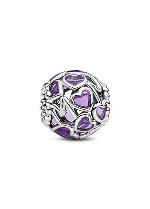 Серебряный шарм pandora "сердце мамы" 793772c01