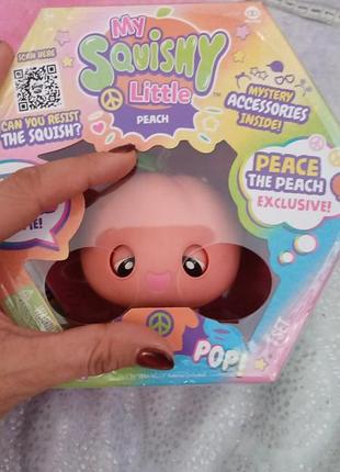 Інтерактивна іграшка для дівчинки wowwee my squishy little peace, персик 5