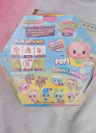 Інтерактивна іграшка для дівчинки wowwee my squishy little peace, персик 6