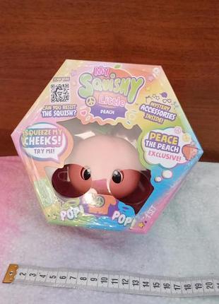 Інтерактивна іграшка для дівчинки wowwee my squishy little peace, персик 7
