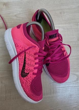 Яскраві бігові кросівки nike free 4.0 flyknit (оригінал) розмір 37,5