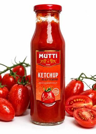 Кетчуп mutti с томатами даттерины ketchup con datterini deliziosamente dolce, 300 г