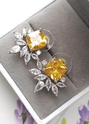 Серьги «yellow aura» 7