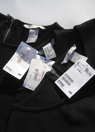 Чорне ділове обтисле щільне плаття h&amp;m 8
