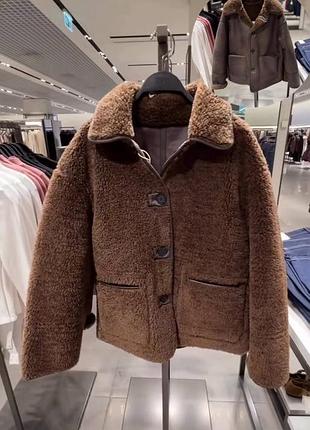 Двухсторонняя дубленка zara 3