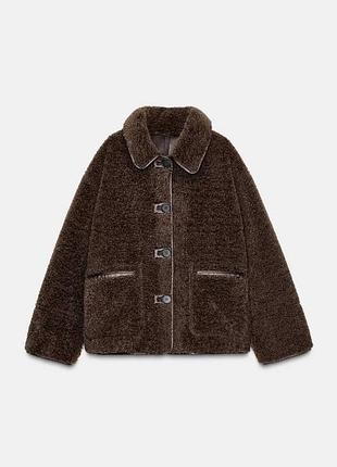 Двухсторонняя дубленка zara 4