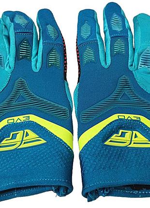 Б/у fly - 2017 evolution 2.0 перчатки, зеленые-hi-vis
