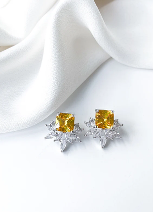 Серьги «yellow aura» 2