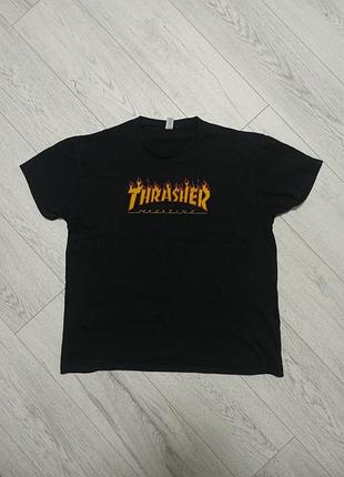 Футболка чоловіча thrasher чорна, розмір xl