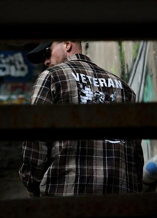 Клетчатая рубашка veteran brown рн4839 6