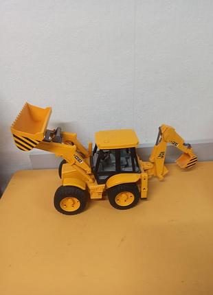 Большой трактор экскаватор погрузчик bruder jcb 4cx