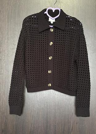 Кардиган черный h&amp;m, размер s 8