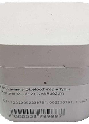 Наушники bluetooth-гарнитура б/у xiaomi mi air 2 (twsej02jy)
