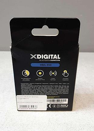 Навушники bluetooth-гарнітура б/у x-digital hbs-310