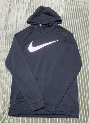 Худі чоловіче nike dri-fit чорне