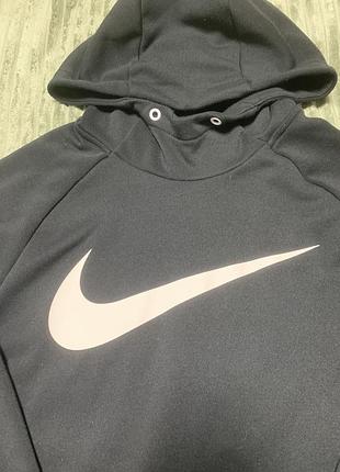 Худі чоловіче nike dri-fit чорне 2