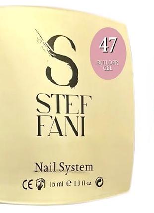 Гель для нарощування builder gel no 47 steffani, 15 мл