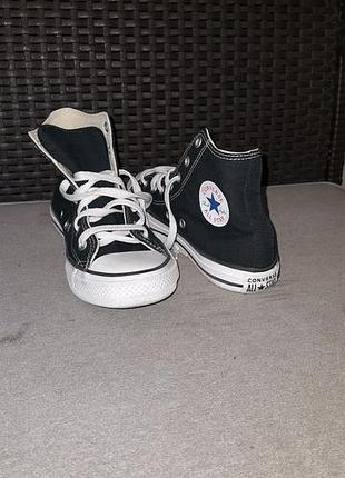 Кеди унісекс converse чорні, розмір 35