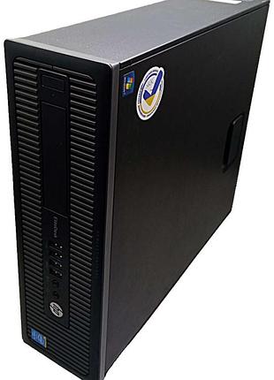 Настільний комп'ютер системний блок б/у hp elitedesk 800 g1 sff(intel core i5-4590 3.3ghz/ram 4gb/hdd 500gb/intel hd graphics