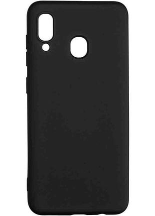 Чехол для мобильного телефона original silicon case samsung a305 (a30) black