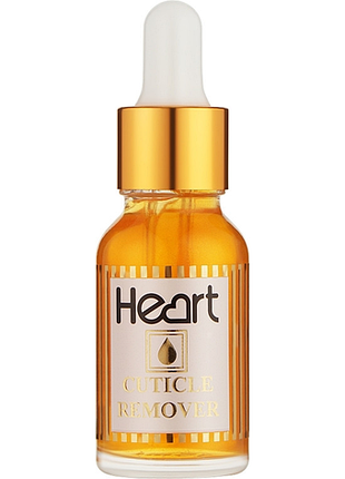 Гель кислотный для удаления кутикул cuticle remover heart, оранжевый 15 мл