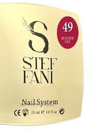 Гель для нарощування builder gel no 49 steffani, 15 мл