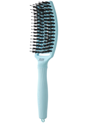 Щетка finger brush care iconic boar&nylon blue sky olivia garden