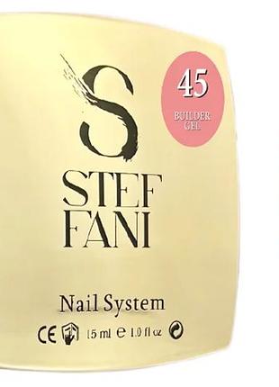 Гель для нарощування builder gel no 45 steffani, 15 мл