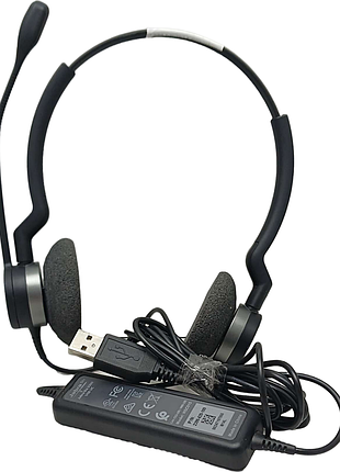 Наушники bluetooth-гарнитура б/у jabra biz 2300 duo