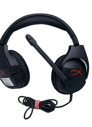 Наушники bluetooth-гарнитура б/у hyperx cloud stinger 3.5mm, black/red (hx-hscs-bk)