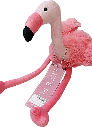 Б/у blokker let's play knuffel flamingo - 27 cm