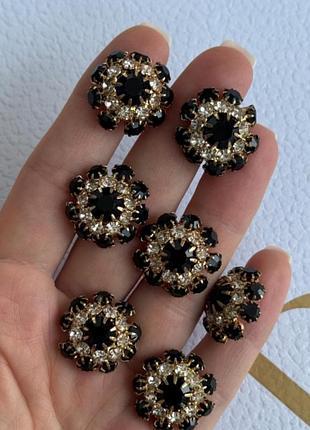Винтажные пуговицы с кристаллами dolce&amp;gabbana