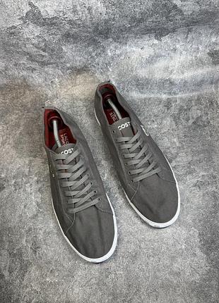 Стильні текстильні кеди lacoste оригінал 2