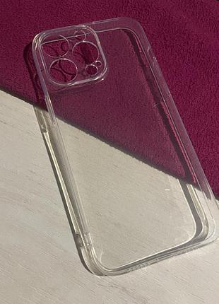 Чохол apple для iphone 14 pro max прозорий силіконовий 3