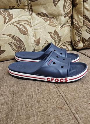 Шльопанці жіночі crocs сині 4