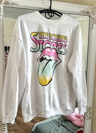 Світшот жіночий з принтом the rolling stones sinsay , р. s/m