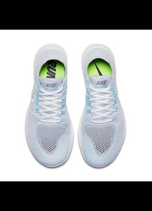 Кросівки nike flyknit білі з блакитним