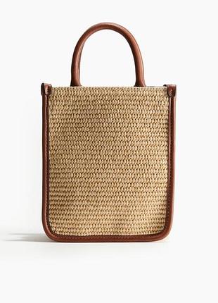 Сумка жіноча h&m маленька з коричневыми ручками