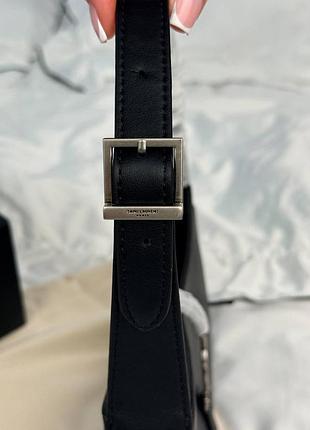 Сумочка le 5 а 7 hobo bag black / silver 3