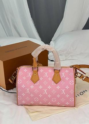 Сумочка lv speedy 25 pink monogram 2