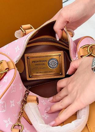 Сумочка lv speedy 25 pink monogram 7